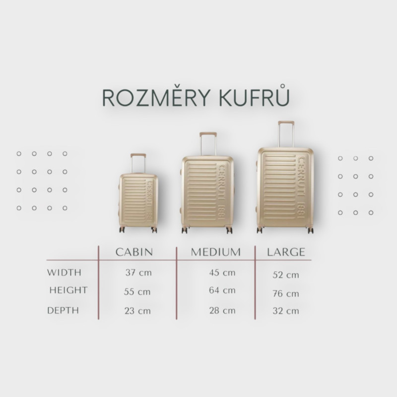 CESTOVNÍ KUFR LARGE CERRUTI 1881