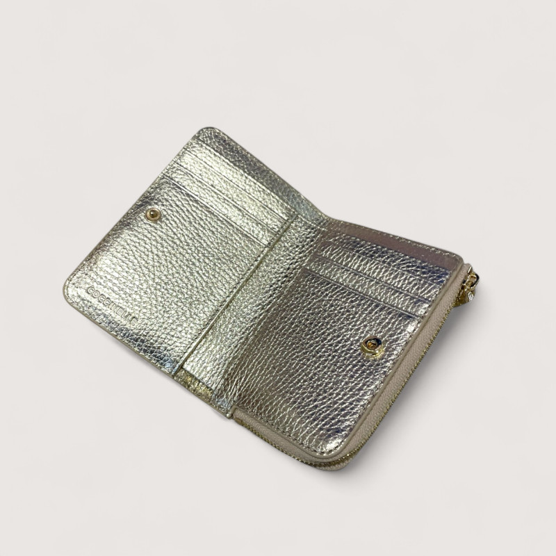 METALLIC SOFT KOŽENÁ PENĚŽENKA COCCINELLE