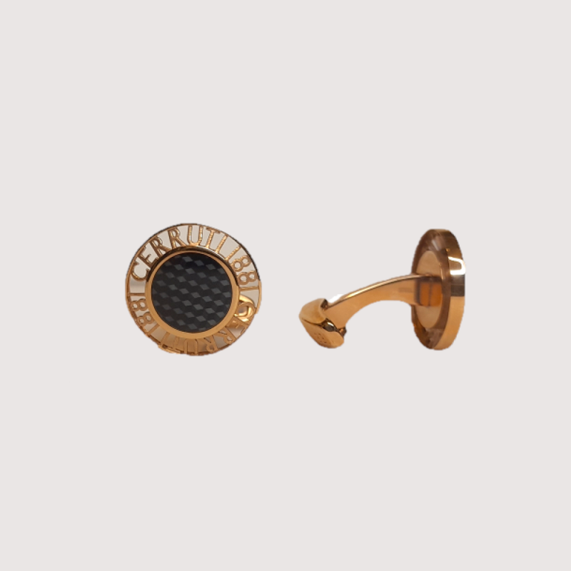 MANŽETOVÝ KNOFLÍK LASER PATTERN CERRUTI 1881