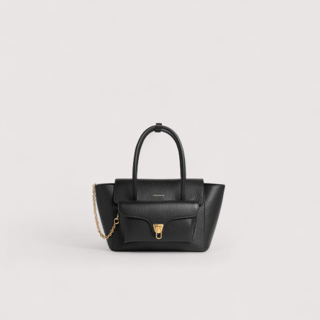 COCCINELLE DOUBLE BEAT TOP HANDLE SMALL KOŽENÁ KABELKA