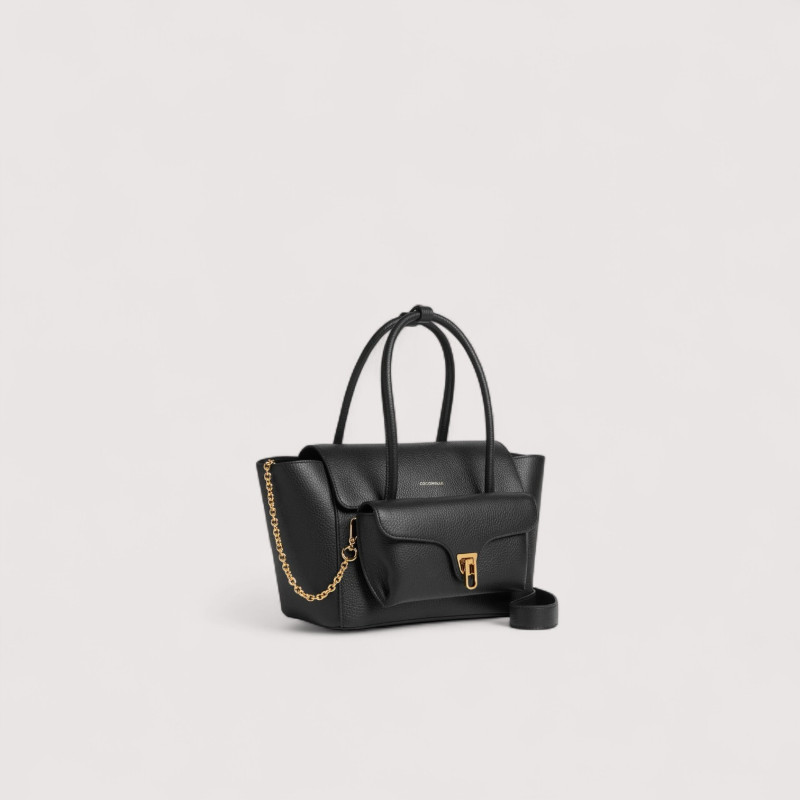 COCCINELLE DOUBLE BEAT TOP HANDLE SMALL KOŽENÁ KABELKA