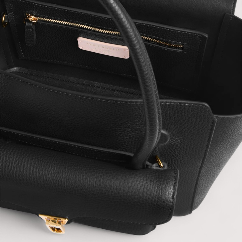 COCCINELLE DOUBLE BEAT TOP HANDLE SMALL KOŽENÁ KABELKA