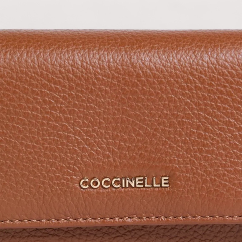 METALLIC SOFT KOŽENÁ PENĚŽENKA COCCINELLE