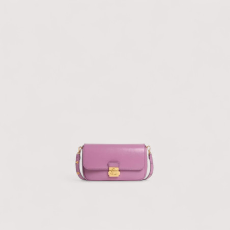 C-ME LOCK SHINY SMOOTH KOŽENÁ MINI BAG COCCINELLE