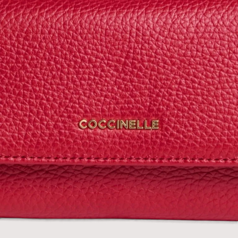 METALLIC SOFT KOŽENÁ PENĚŽENKA COCCINELLE