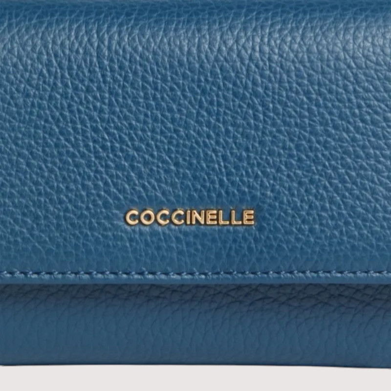 METALLIC SOFT KOŽENÁ PENĚŽENKA COCCINELLE