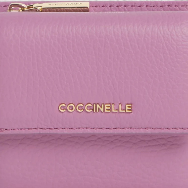 METALLIC SOFT KOŽENÁ PENĚŽENKA COCCINELLE