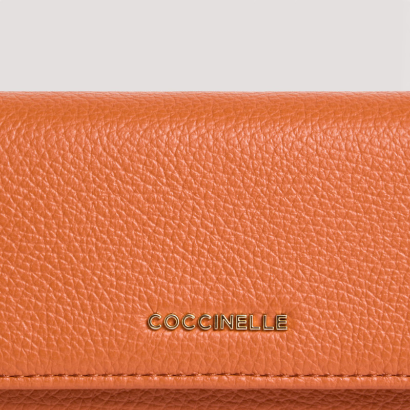 METALLIC SOFT KOŽENÁ PENĚŽENKA COCCINELLE