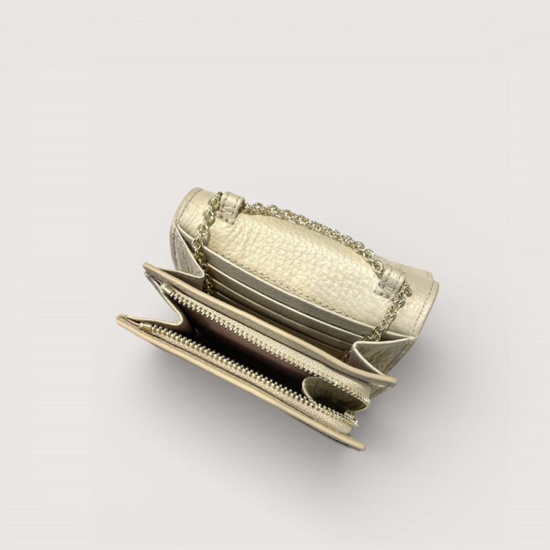 METALLIC SOFT KOŽENÁ PENĚŽENKA COCCINELLE