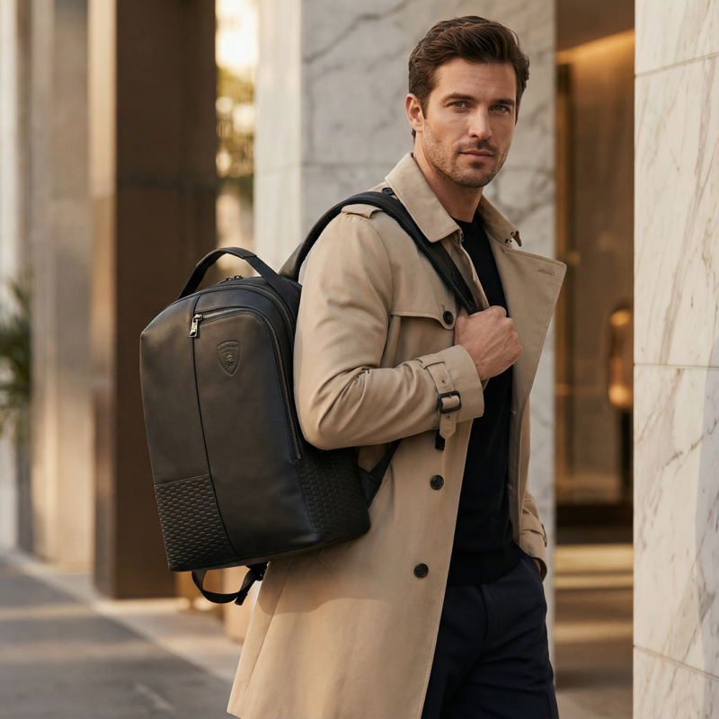 ENGINE PÁNSKÝ KOŽENÝ BATOH LAMBORGHINI