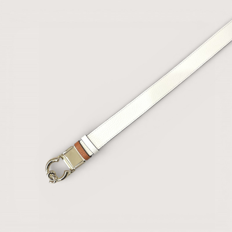 COCCINELLE C-ME BICOLOR KOŽENÝ PÁSEK