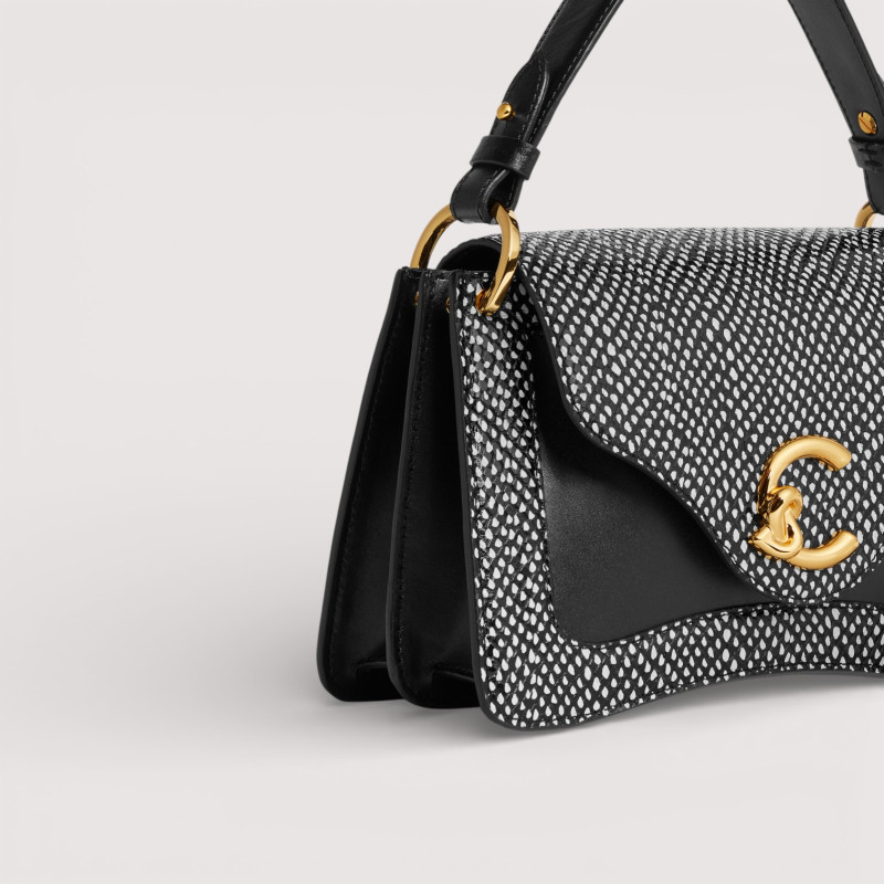 C-ME ELAPHE DOTS PRINT BIMATERIAL SMALL KABELKA COCCINELLE