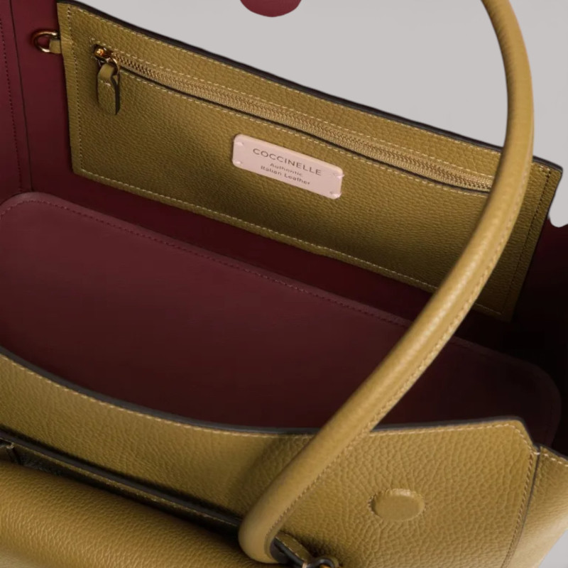 DOUBLE BEAT MEDIUM KOŽENÁ KABELKA COCCINELLE