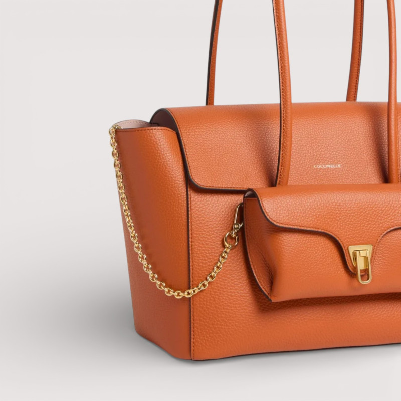 DOUBLE BEAT MEDIUM KOŽENÁ KABELKA COCCINELLE