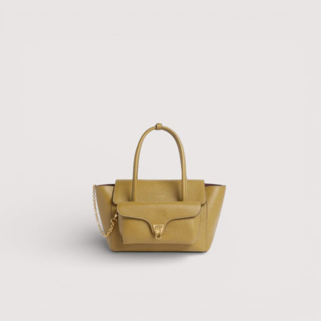 COCCINELLE DOUBLE BEAT TOP HANDLE SMALL KOŽENÁ KABELKA