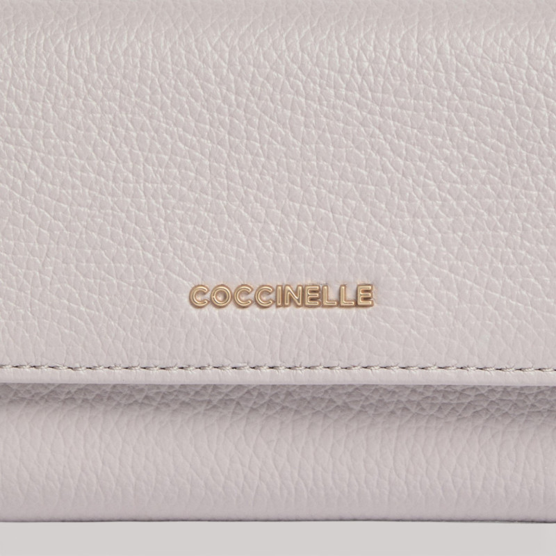 METALLIC SOFT KOŽENÁ PENĚŽENKA COCCINELLE