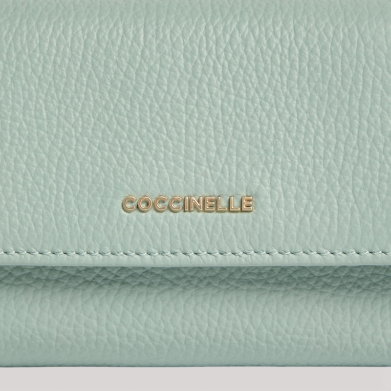 METALLIC SOFT KOŽENÁ PENĚŽENKA COCCINELLE