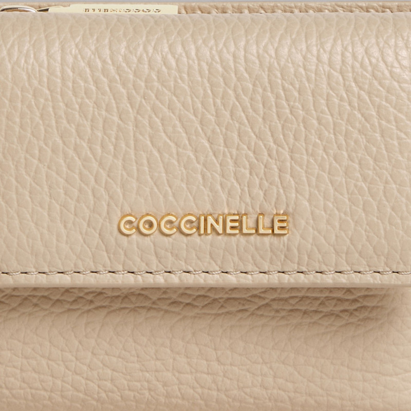 METALLIC SOFT KOŽENÁ PENĚŽENKA COCCINELLE