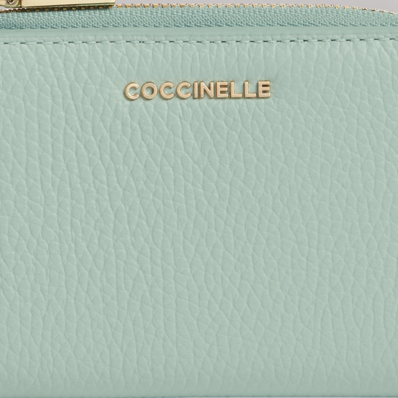 METALLIC SOFT KOŽENÁ PENĚŽENKA COCCINELLE