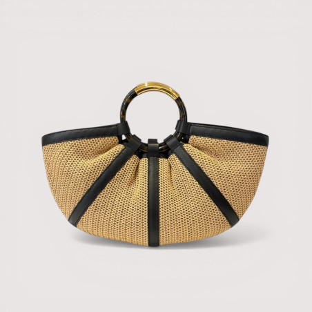 SHELL STRAW LARGE KABELKA COCCINELLE