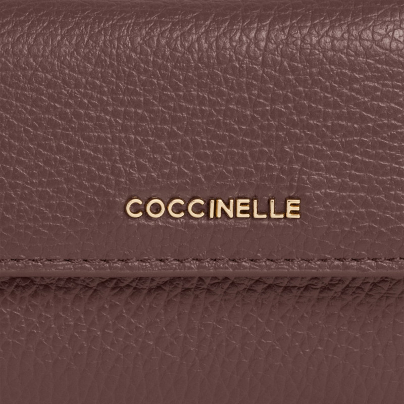 METALLIC SOFT KOŽENÁ PENĚŽENKA COCCINELLE