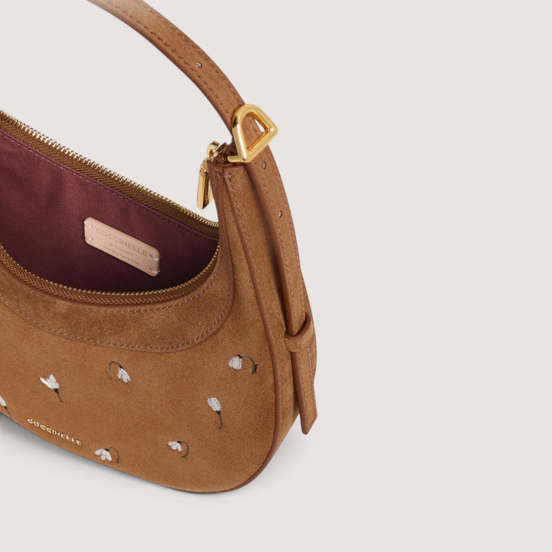 WHISPER SNOWDROP EMBROIDERY SEMIŠOVÁ MINI BAG COCCINELLE