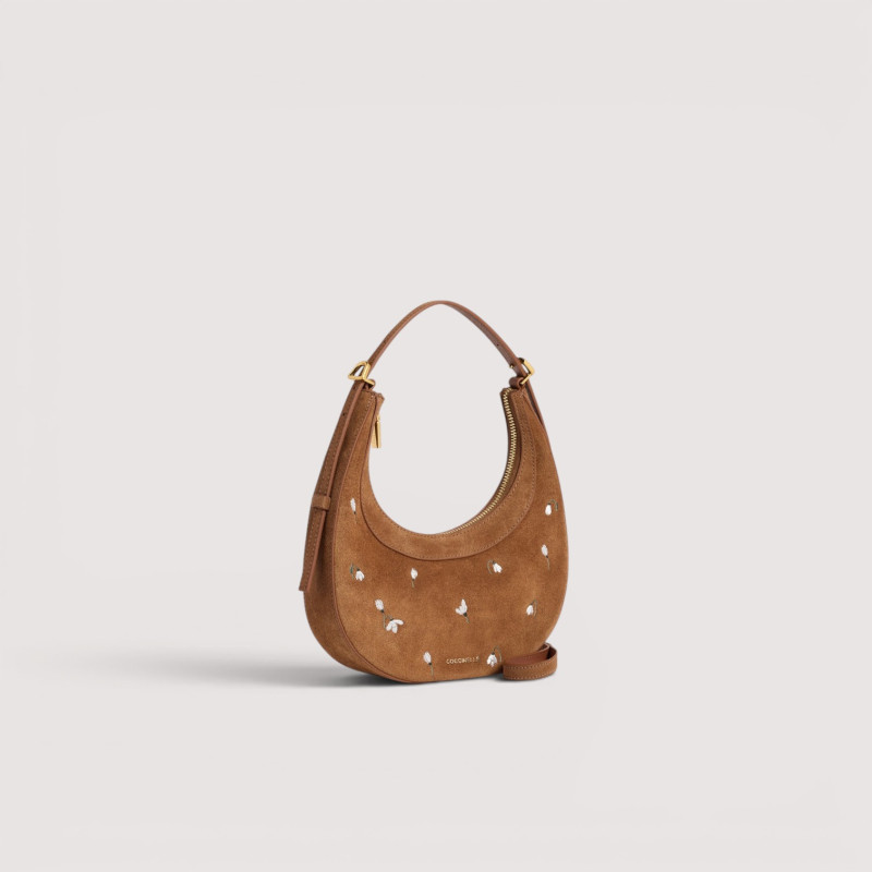 WHISPER SNOWDROP EMBROIDERY SEMIŠOVÁ MINI BAG COCCINELLE