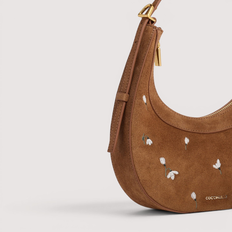 WHISPER SNOWDROP EMBROIDERY SEMIŠOVÁ MINI BAG COCCINELLE