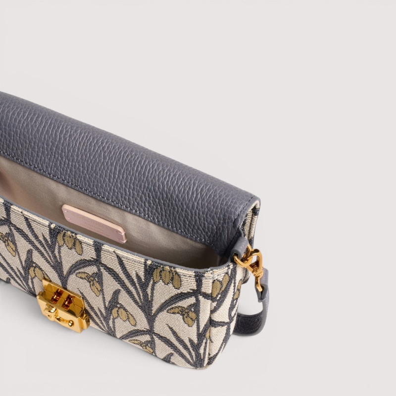 C-ME LOCK SNOWDROP TAPESTRY MINI BAG COCCINELLE