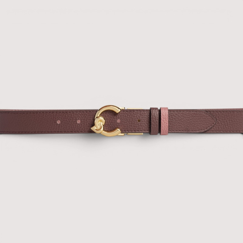 COCCINELLE C-ME BICOLOR KOŽENÝ PÁSEK