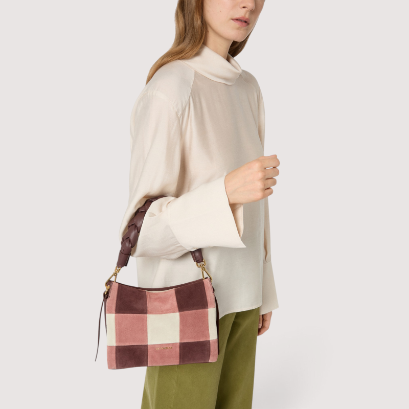 BOHEME VICHY PATCH SEMIŠOVÁ KABELKA COCCINELLE