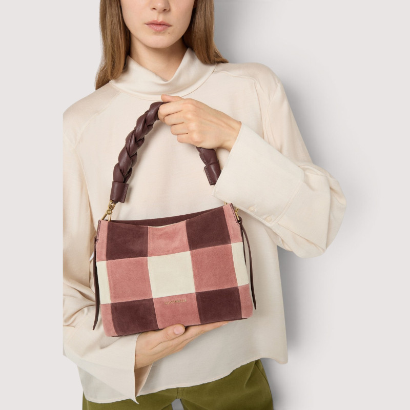 BOHEME VICHY PATCH SEMIŠOVÁ KABELKA COCCINELLE