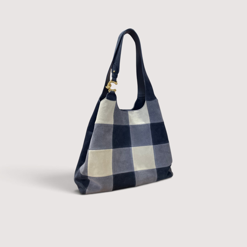 COCCINELLE C-EASY VICHY LARGE SEMIŠOVÁ KABELKA