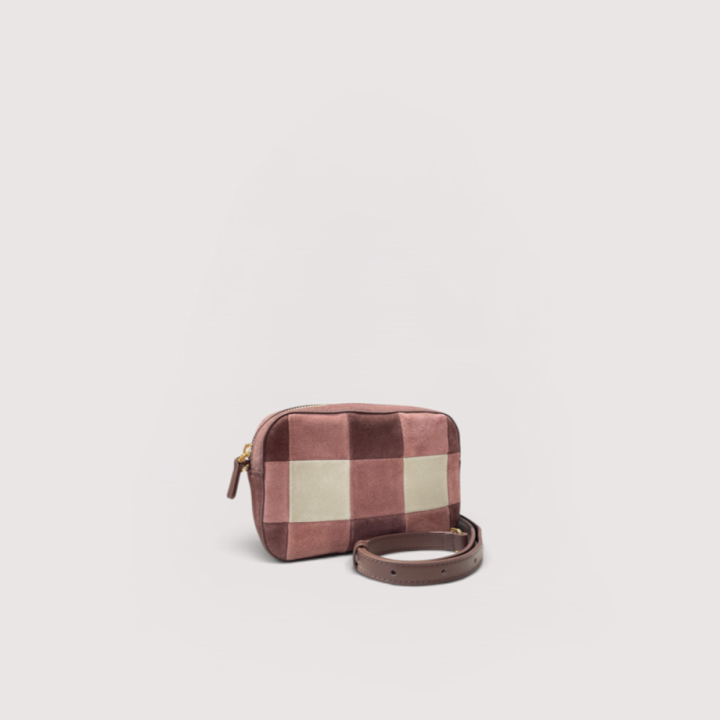 TEBE VICHY PATCH SEMIŠOVÁ MINI BAG COCCINELLE