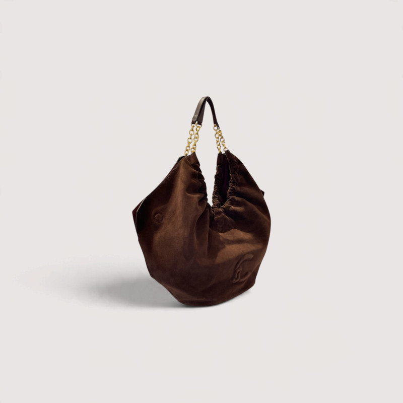 COCCINELLE SMASH SUEDE SEMIŠOVÁ KABELKA