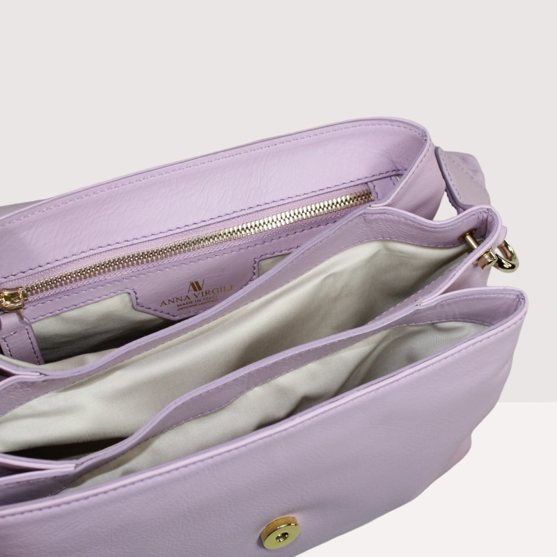 ARISA LILAC KOŽENÁ KABELKA ANNA VIRGILI  