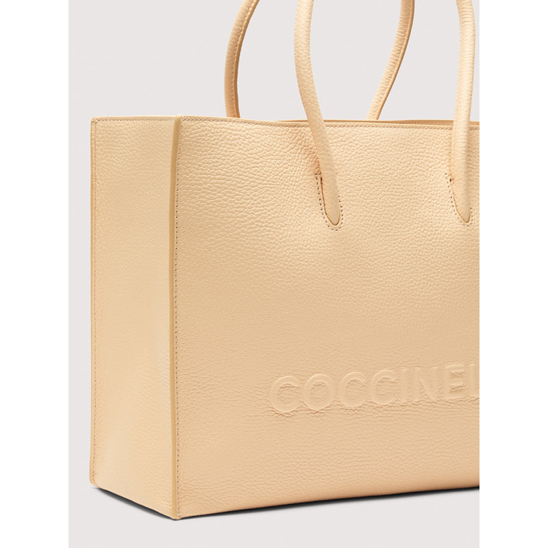 COCCINELLE MYRTHA MEDIUM MAXI LOGO KOŽENÁ KABELKA