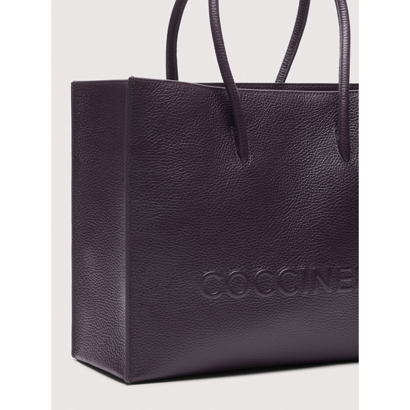 COCCINELLE MYRTHA MEDIUM MAXI LOGO KOŽENÁ KABELKA
