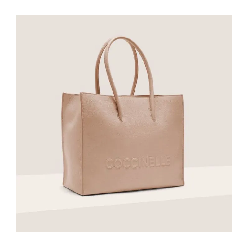 COCCINELLE MYRTHA MEDIUM MAXI LOGO KOŽENÁ KABELKA