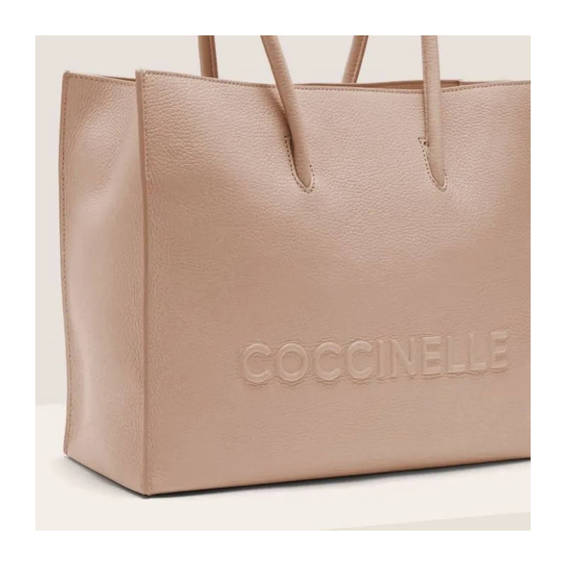 COCCINELLE MYRTHA MEDIUM MAXI LOGO KOŽENÁ KABELKA