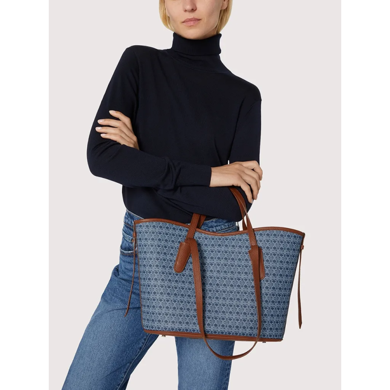 NEW NEVER WITHOUT BAG DENIM COAT MONOGRAM KABELKA COCCINELLE