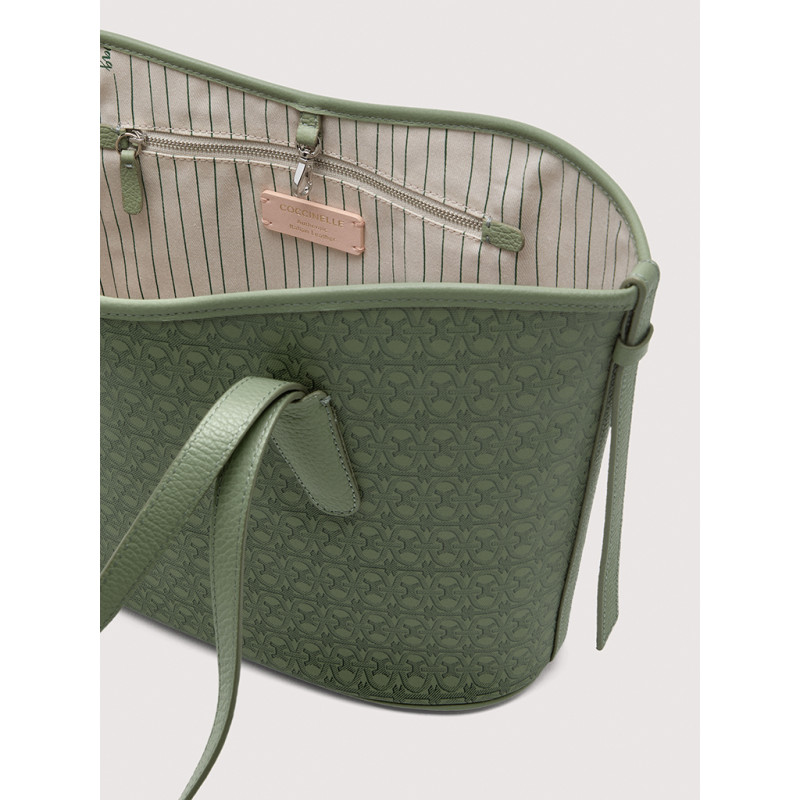NEW NEVER WITHOUT BAG MEDIUM COATED MONOGRAM COCCINELLE