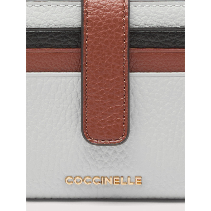 METALLIC TRICOLOR KOŽENÁ PENĚŽENKA COCCINELLE