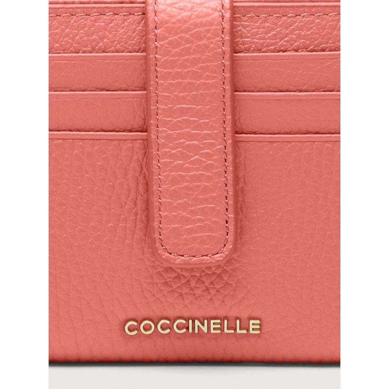 METALLIC SOFT KOŽENÁ PENĚŽENKA COCCINELLE