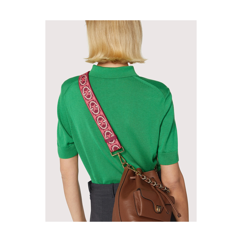 NASTRO MONOGRAM TRICOLOR POPRUH COCCINELLE GOLD