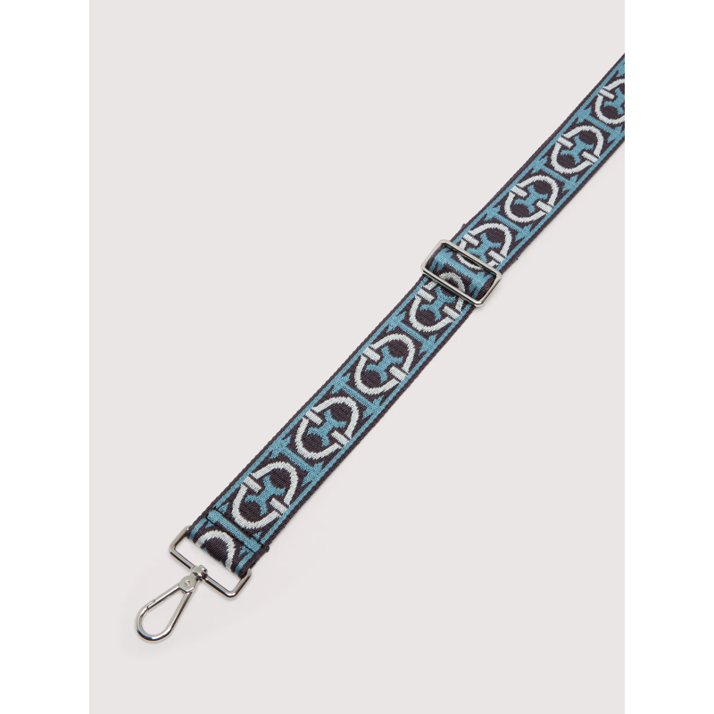 NASTRO MONOGRAM TRICOLOR POPRUH COCCINELLE SILVER