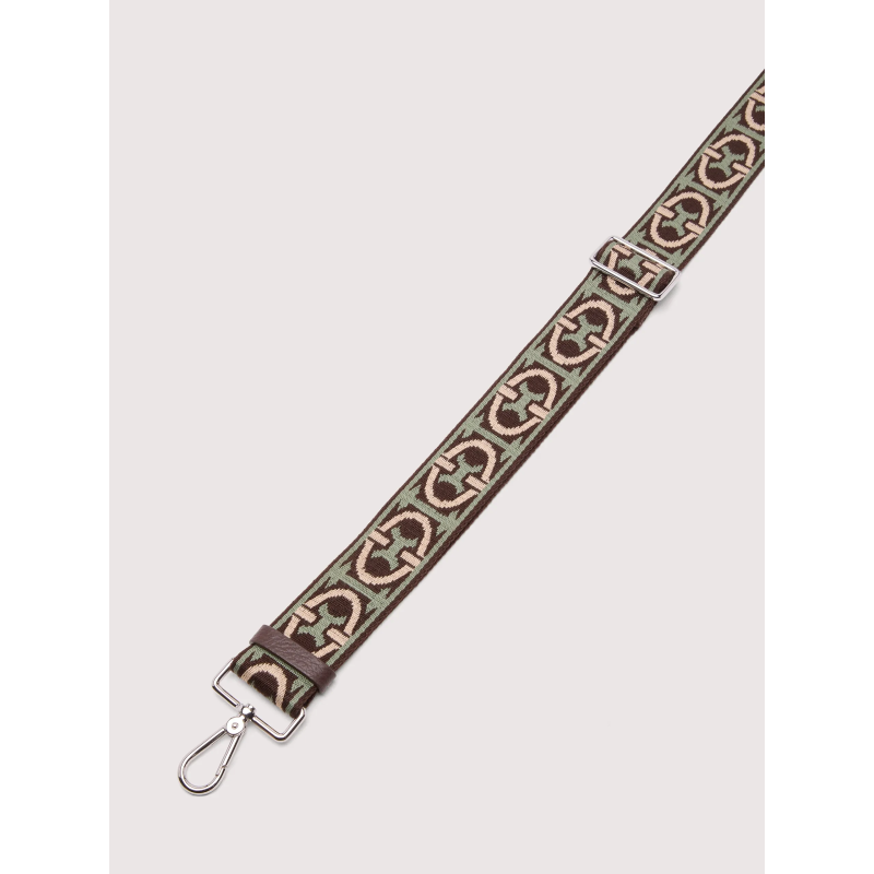 NASTRO MONOGRAM TRICOLOR POPRUH COCCINELLE SILVER