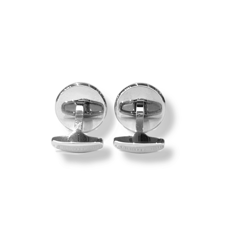 MANŽETOVÝ KNOFLÍK SILVER/BLACK