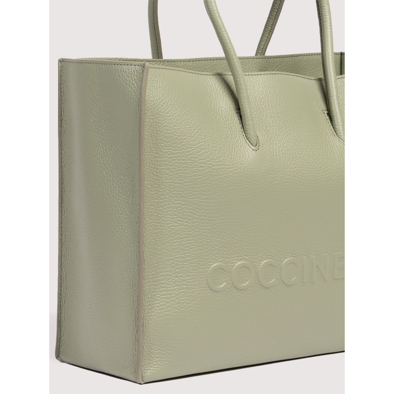COCCINELLE MYRTHA MEDIUM MAXI LOGO KOŽENÁ KABELKA