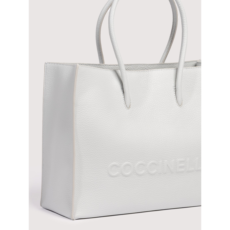 COCCINELLE MYRTHA MEDIUM MAXI LOGO KOŽENÁ KABELKA